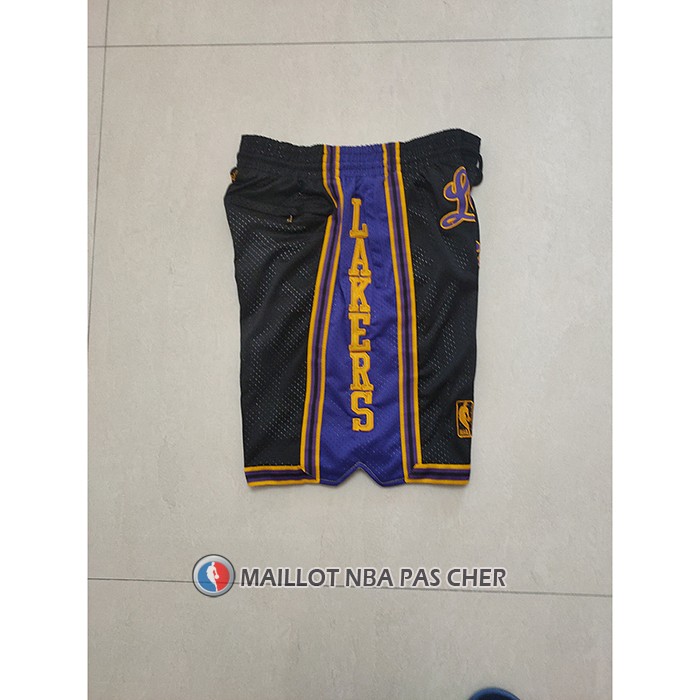 Short Los Angeles Lakers Mitchell & Ness Just Don Noir